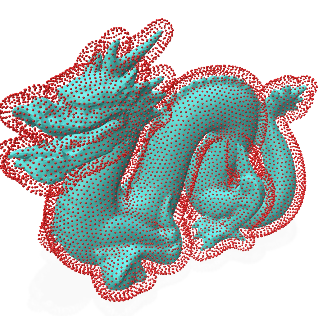 Dragon – point samples, centroid distance